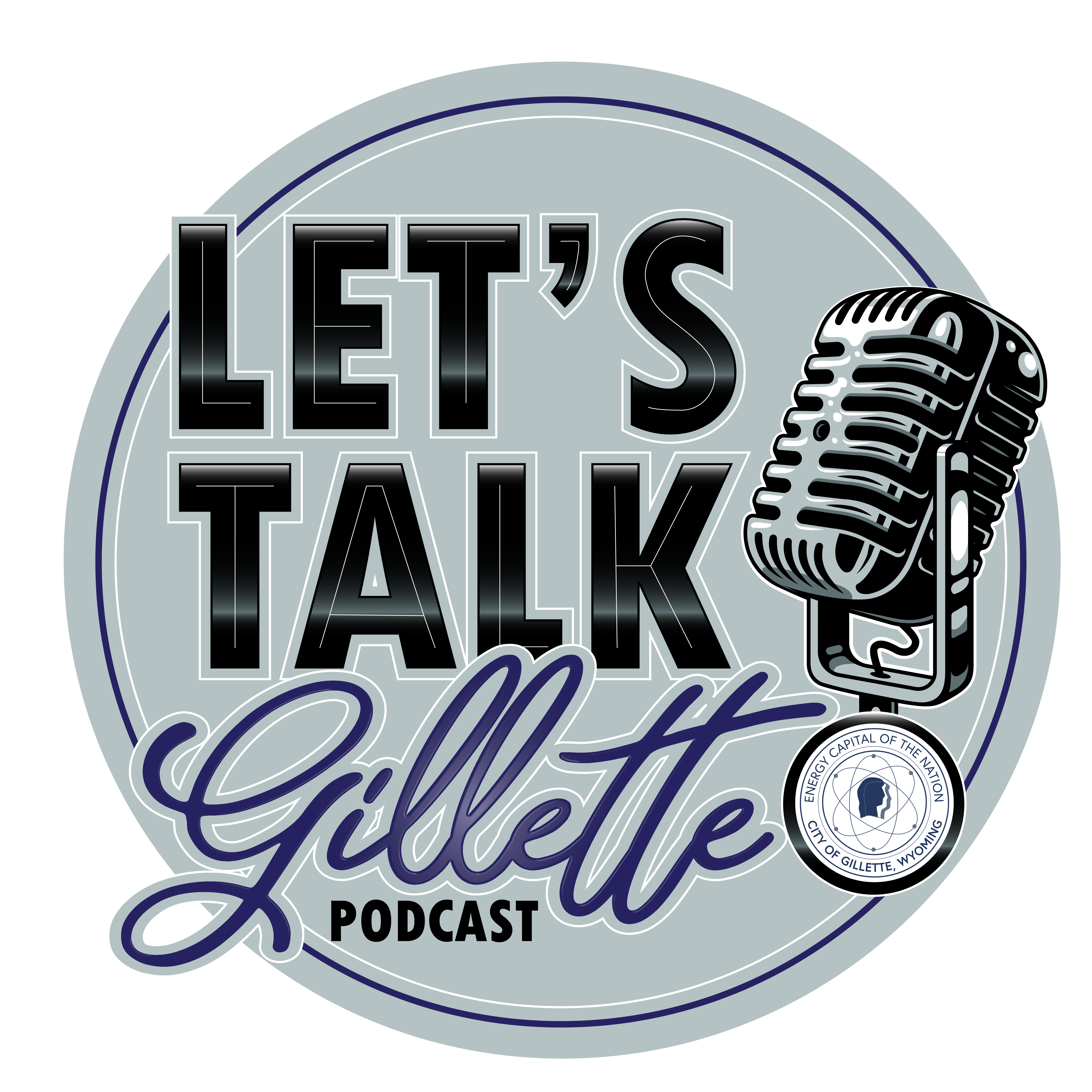 lets talk gillette podcast logos